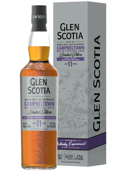 Glen Scotia 11 ans - White Port Finish - Campbeltown Malts Festival 2023 - 70 cl - 54,7%